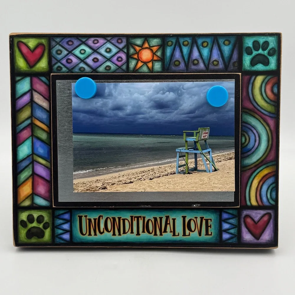 Michael Macone Spooner Creek Unconditional Love Magnetic Photo Frame Pet Art